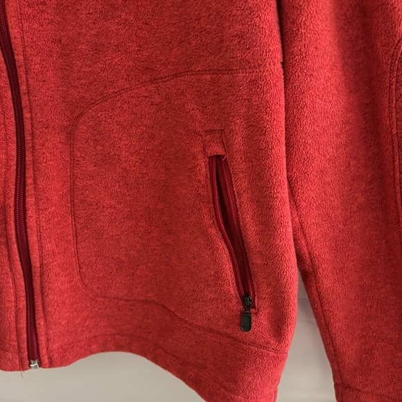 Lole Womans Active Jacket Stretch Full Zip UPF 50+ Burnt Orange Longsleeve Sz L - Picture 3 of 4